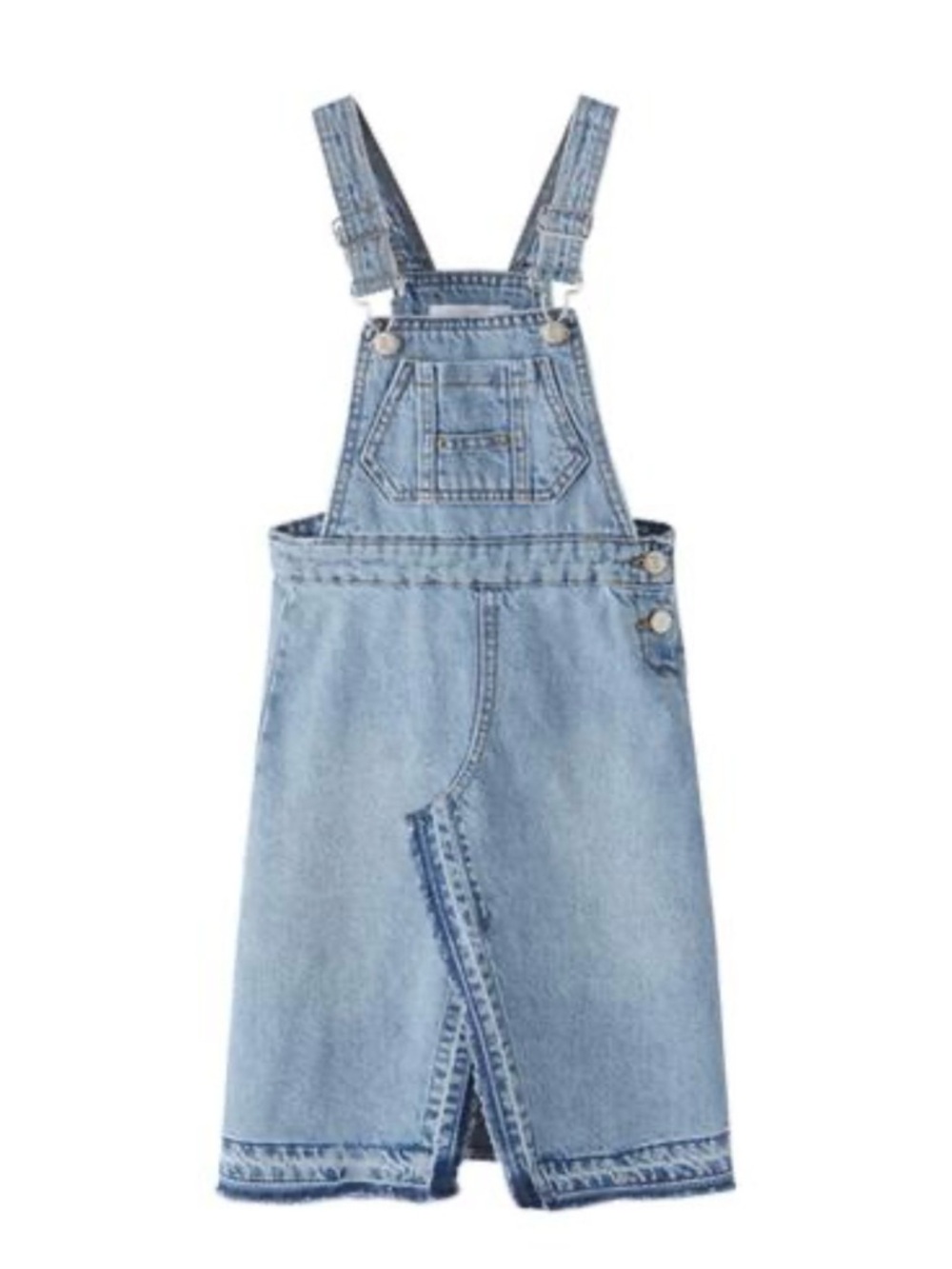Zara girls denim pinafore dress